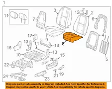 GM OEM Front Seat Bottom-Foam Cushion Pad Insert 15243904