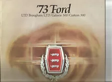 Original 1973  Ford LTD, Galaxie, Custom 500 Dealer Sales Brochure, catalog