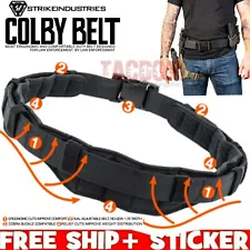 Strike Industrie COLBY BELT Duty Comfort Belt Black for All Day RIG Patriots COP