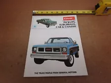 1973 GMC Sierra pickup truck C/K 1500 2500 Suburban sales brochure 16pg ORIGINAL