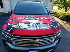 Arizona Cardinals Auto Hood Cover | Hood Flags | Gifts for Cardinals Fans |