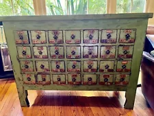 Vintage 28 Drawer Chinese Apothecary Chest, Console, Filing Cabinet. SALE!