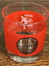 Spy Bar Safe House Milwaukee 779 KM. Red Spy Target Crosshairs Lowball Glass