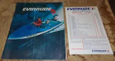 1973 evinrude outboard boat motors brochure in good shape used