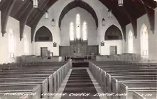 Real Photo Postcard Mamrelund Lutheran Church in Stanton, Iowa~124304