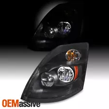 For 14-17 Volvo VNL Truck Black LED High/Low Beam Headlight Driver Left Side (For: Volvo VNL 670)