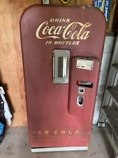 Vintage Vendo 39 Original mid-50’s Coca Cola Coke Machine All-Red Restorable