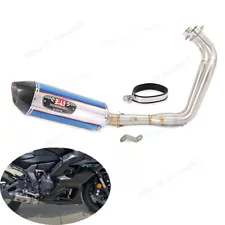 For Yamaha YZF R7 MT-07 FZ07 XSR700 2014-2024 Exhaust System Front Muffler Pipe