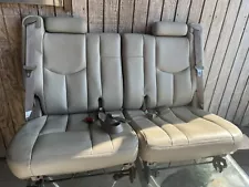 01-06 Chevy Tahoe GMC Yukon Cadillac Escalade Third 3rd Row Seats Leather Beige