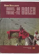 New Holland Hay Baler Adv w large foldout~1952~Farming Equipment~8-1/2 x 11 in