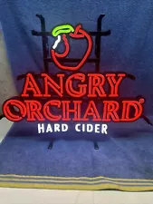 AWESOME ANGRY ORCHARD HARD CIDER LIGHT UP LED SIGN NEW OUT OF BOX