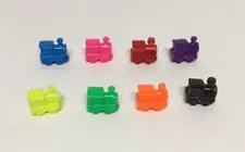 Train Markers for Mexican Train Dominoes Game Set of 8- Eight Individual Colors