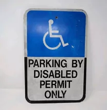 REFLECTIVE Handicap Parking Permit Only Aluminum Sign Safety and Street Sign