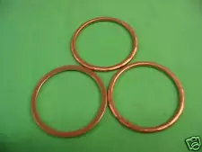 3 exhaust gaskets Kawasaki 72-75 H2 750 73-76 H1 KH500 2 Stroke Triple 16-4127