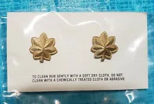 Pair of Air Force / Army Major Rank Insignias - Mini - Shirt-Sized in package