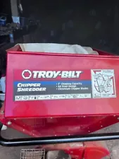 Troy Bilt 10 HP chipper/Shredder