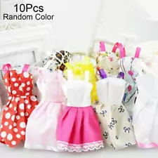 10Pcs Dresses For Doll Party Girl Dresses Clothes Gown Gift Toy Sale