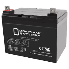 Mighty Max 12V 35Ah U1 Battery Replacement for Invacare Pronto M50, M51, M61, M7