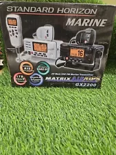 Standard Horizon Matrix GPS GX2200 25W VHF FM Marine Radio - black Untested