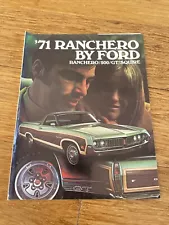 1971 Ford Ranchero Pickup Truck Sales Brochure Booklet Catalog Old Original