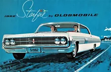 1962 Oldsmobile Starfire Coupe Convertible Folder-Style Vintage Sales Brochure