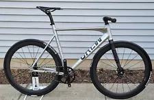 NEW Custom Crew Ace Track Bike 58cm, Beautiful 2 Wheeled Art w/3K Matte Carbon