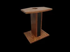 Bose 901 Speaker Stand Custom Made 18" Solid Oak.