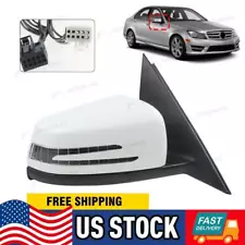 White Right Passenger Mirror for 2011 2012 2013 2014 Mercedes C250 C300 C350 (For: 2014 Mercedes-Benz C350)