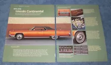 1970-74 Lincoln Continental Buyers Guide Info Article "Big, Bold & Distinctively