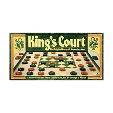 Golden Boardgame King's Court - The Original Game of Supercheckers Box Fair/EX