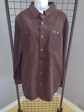 Buffalo David Bitton Corduroy Jacket Men's Size Large Button Up Brown Coat