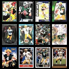 Brett Favre Lot Of 25 Football Cards Base Inserts Topps Upper Deck Packers