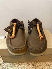 Dark Brown Men Wallabee leather Clarks 9.5