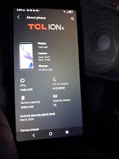 TCL ION X Android Smartphone, Black Metro PCS