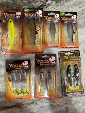 egret baits mambo mullet, vixen, vudu mullet and shad lot of 7