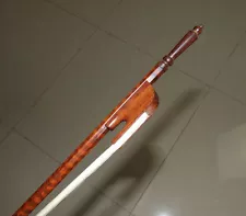 BAROQUE VIOLIN BOW, PURE SNAKEWOOD, HANDMADE, GREAT BALANCE, UK SELLER