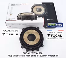 FOCAL IW T3Y 200 Plug&Play woofer kit for Tesla Model X Y, Flax cone 8’’ 200mm