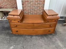 antique vanity dressing table For Project Repair No Legs Or Mirror Round Curved