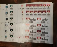 lot of Marlboro Cigarette Stickers ~ Point of Sale ~ Inventory Control