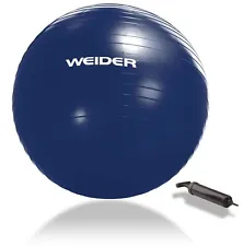 Weider Stability 55cm Exercise Ball For Flexibility Coordination Balance Yellow