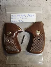 Charter Arms Bulldog: Factory OEM Wood pistol Grips With original Screw - Great!