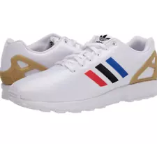 adidas Originals Men's ZX Flux | White/Core Black/Team Royal Blue | 14 M US