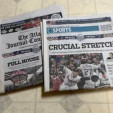 Braves world series 2021 champions ajc newspaper oct 31