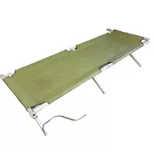 Military Camping Folding Cot Heavy Duty Sleeping Bed OD Green, 38x9 in