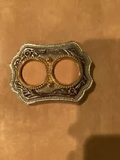 Belt Buckle With Openings For Stones Or Coins