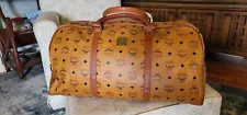 MCM Weekender Duffle Bag Cognac Visetos Coated Canvas. EUC 100% Authentic