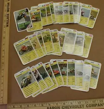 racing motorcycle vtg old game card set Kawasaki Yamaha Maico Honda BMW Suzuki