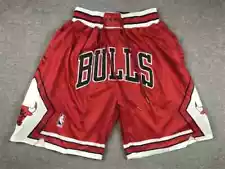 Hot Chicago Bulls Men Red Swing Basketball Pocket Shorts NEW