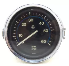 VDO Vtg Automotive Car In Dash Tachometer 6000 RPM for Gauge Panel # 403 3-3/8"