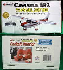 TOP FLITE GOLD CESSNA 182 SKYLANE KIT (TOPA0300) +CABIN INTERIOR KIT (TOPQ8401)